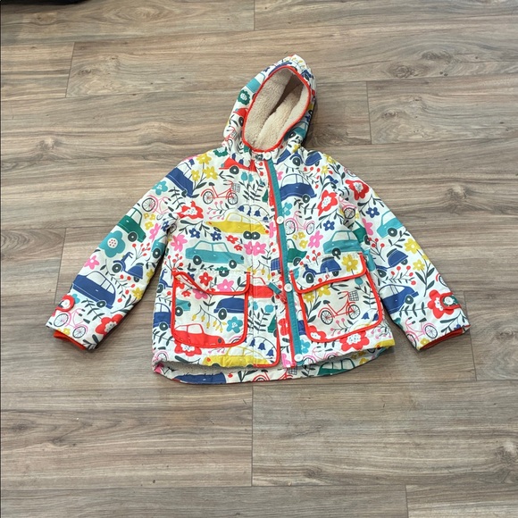 MINI BODEN GIRLS FLEECE LINED JACKET SIZE 7-8 years - Picture 3 of 3